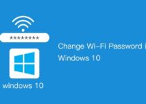 how to change wifi password on windows 10 Desktop