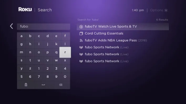 fuboTV-on-Roku