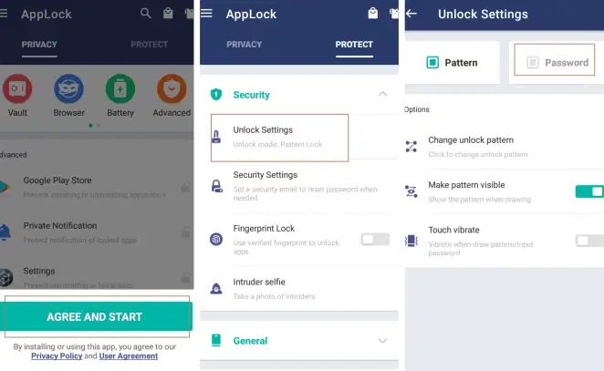 App lock and privacy