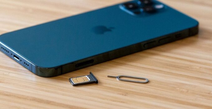 Open SIM Card Slot on iPhone