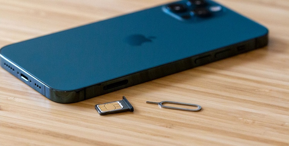 Open SIM Card Slot on iPhone