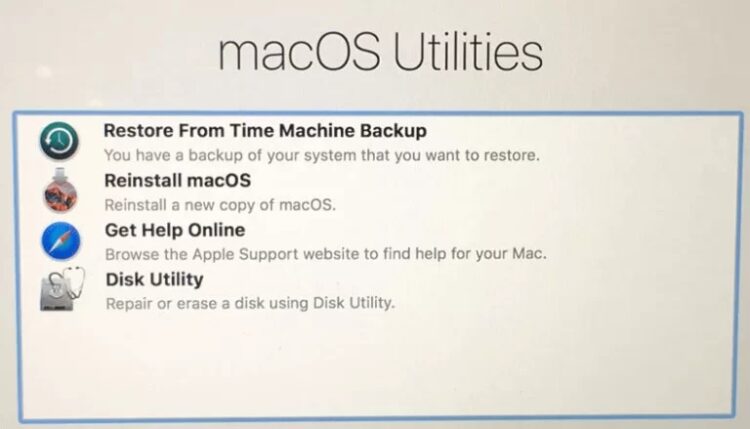 Reset Mac