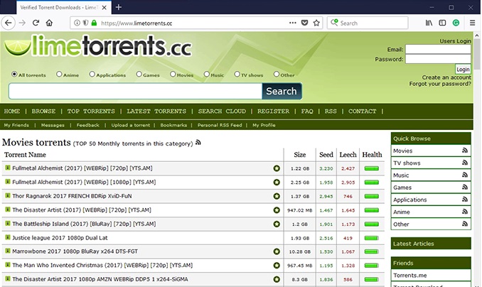Limetorrents Alternatives