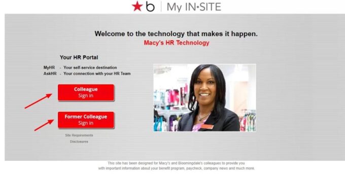 Macy’s Employee Login at www.Macysinsite.com