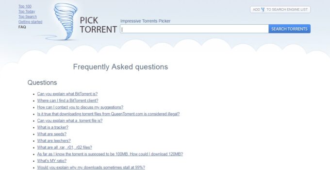 Picktorrent Proxy Mirror Sites Unblocked Picktorrent Alternatives