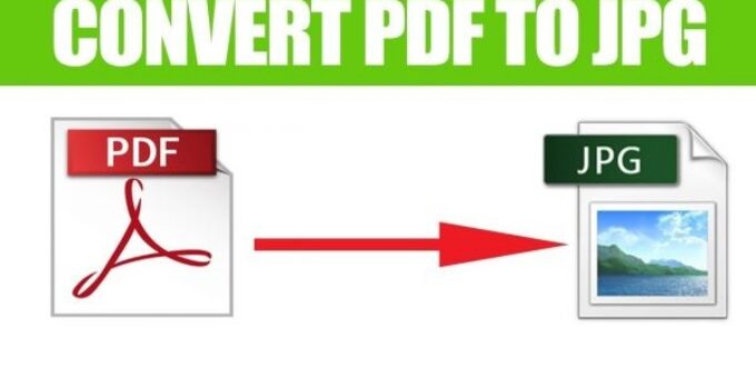 Step By Step Guide To Convert PDF File into JPG Format