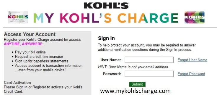 www.mykohlscharge.com