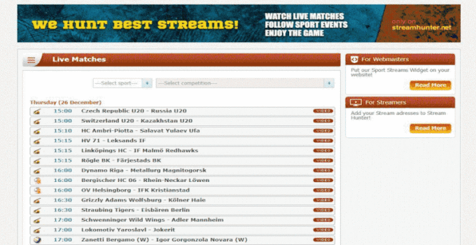 15 Best StreamHunter  Alternatives Sports Sites In 2023