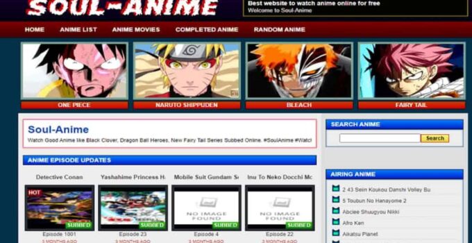 Top 21 Best Soul Anime Alternatives to Watch Anime Online