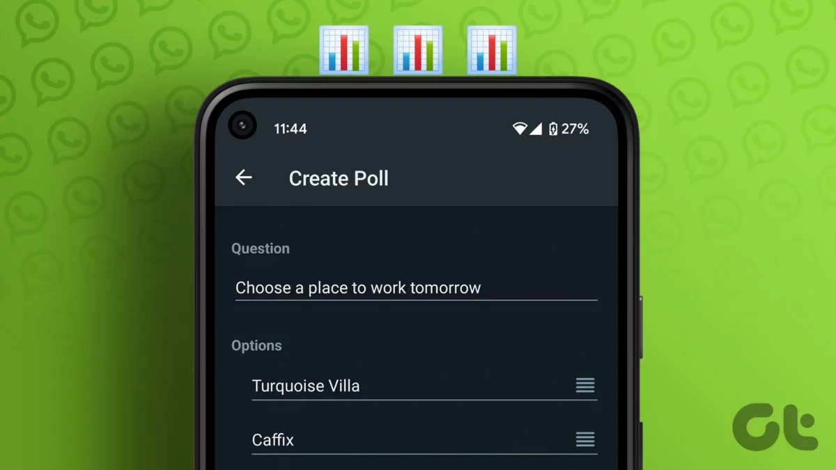 Create a Poll on WhatsApp