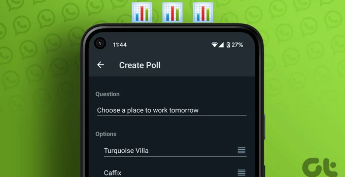 Create a Poll on WhatsApp